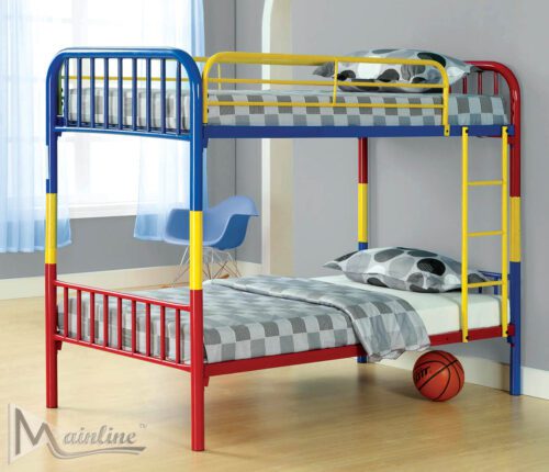 Multicolor  Twin-Twin Metal Bunkbed