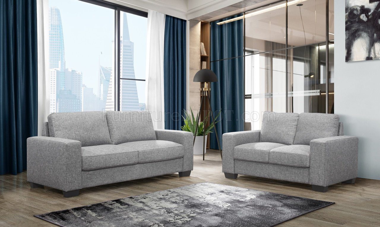 2PC Sofa & Loveseat / Dark Gray City Discount Furniture