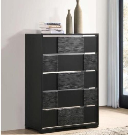 5-Drawer Chest - Black