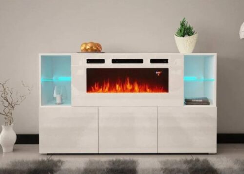 63" TV Stand/Electric Fireplace