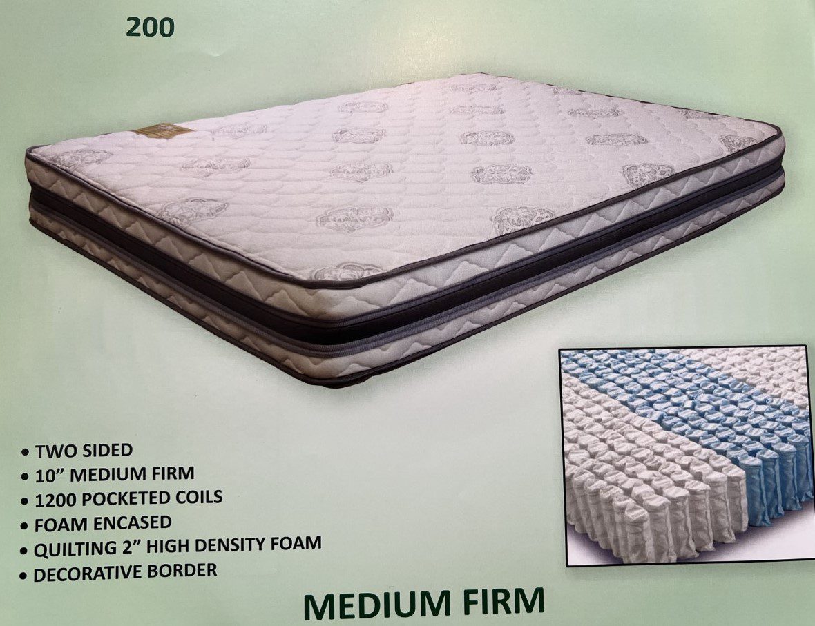 10'' Medium Firm Two Sided Twin Mattress City Discount Furniture