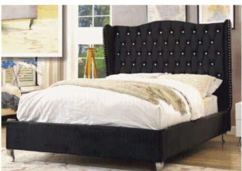 Queen Platform Bed - Black