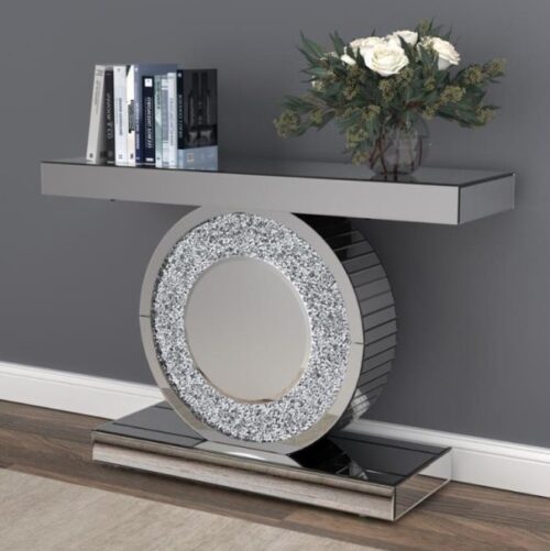 LED Console Table-Silver