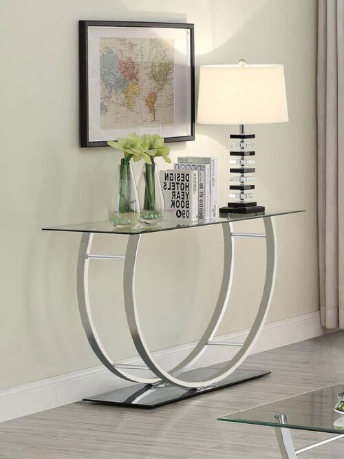 Glass Top Sofa Table