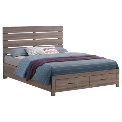 Queen Storage Panel Bed