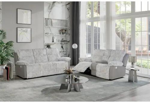 2-PC Reclining Sofa & Loveseat